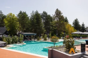 The pool at Plitvice Holiday Resort