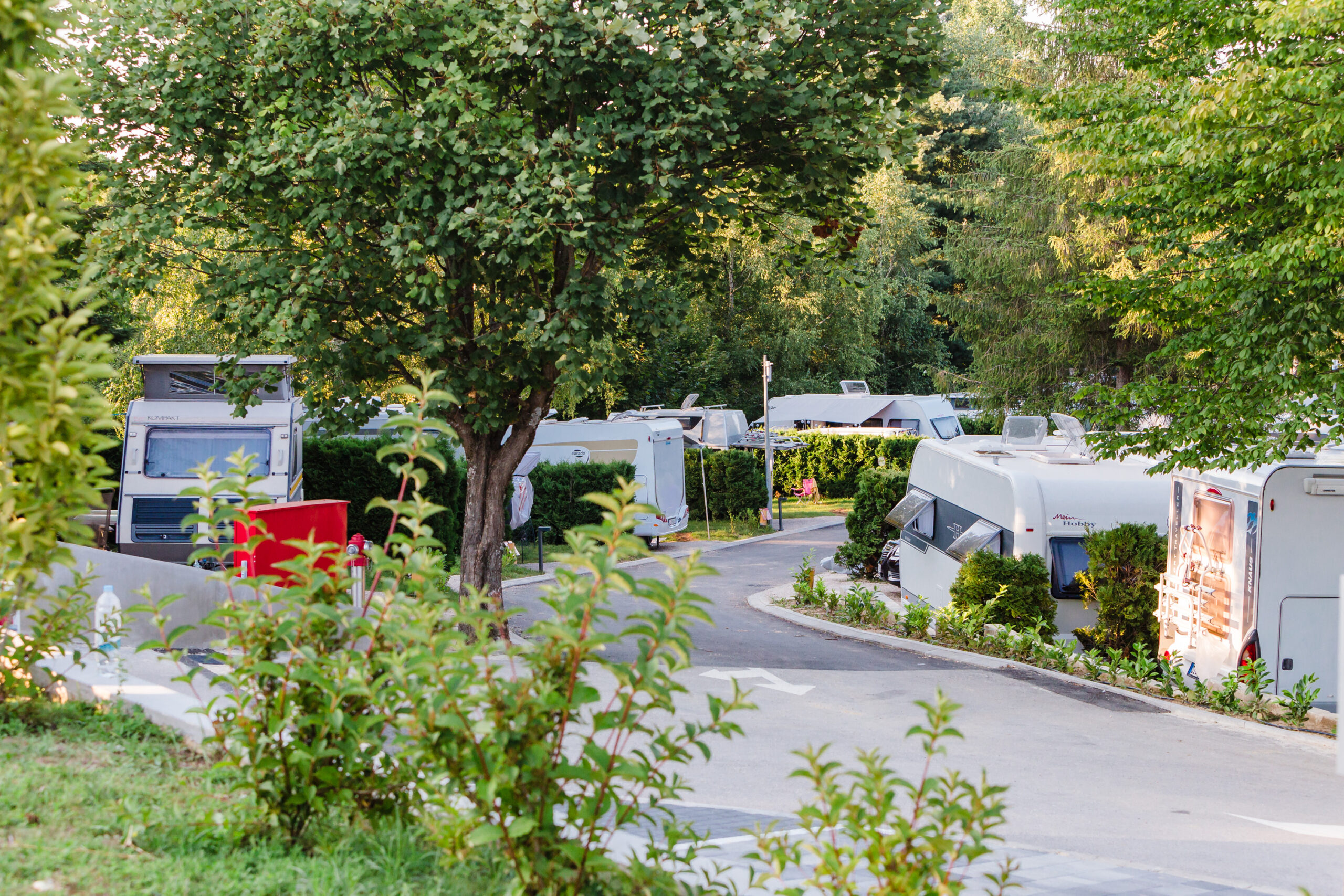 Camper vans at Plitvice Holiday Resort